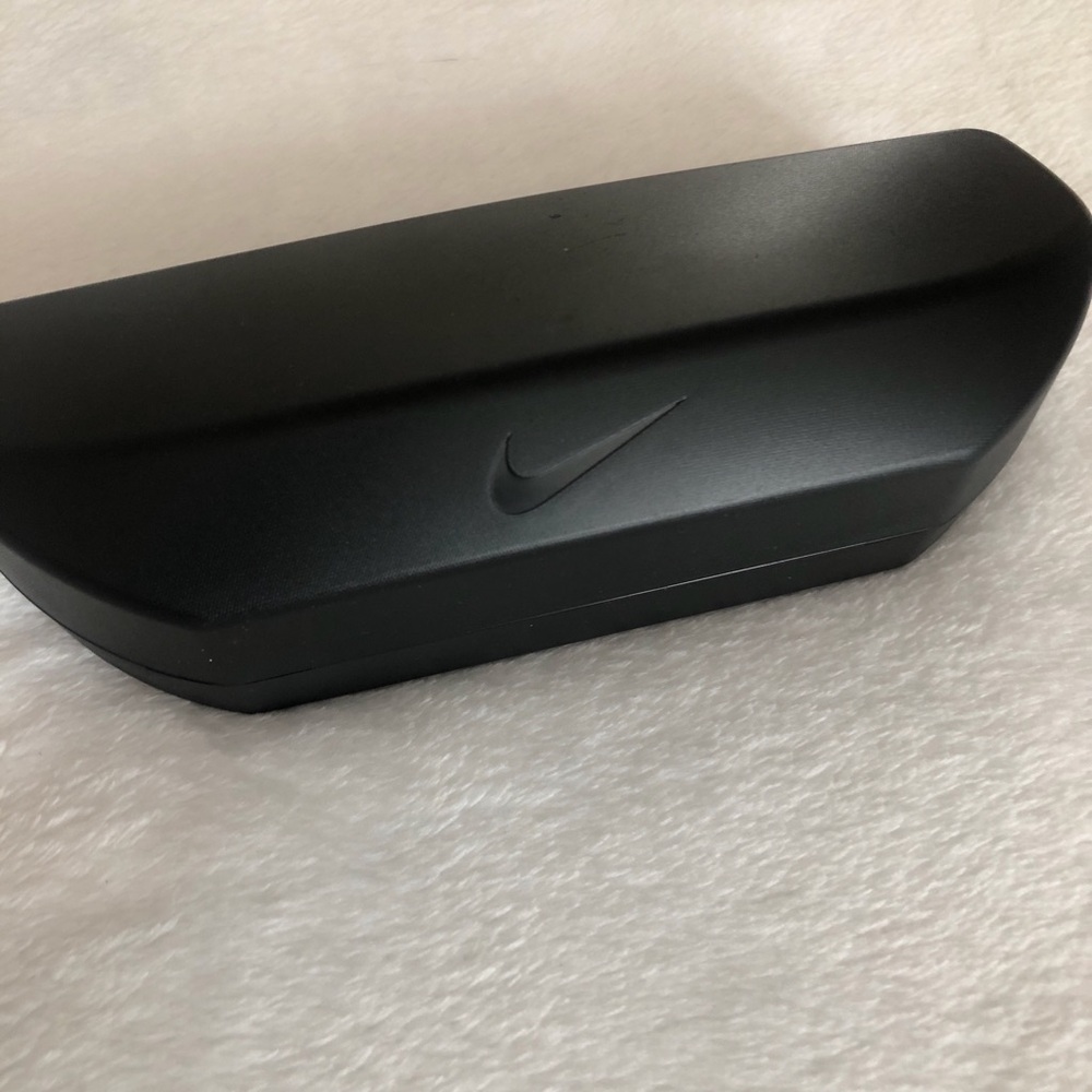 Nike Matte Black Hard Eyewear Case with Embossed Swoosh! Excellent like new!